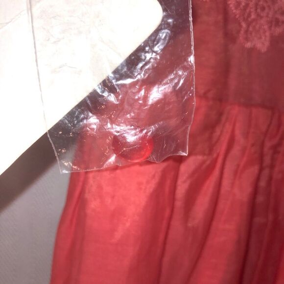 Love Marks Shear Barbie Pink Crew Neck Sleeveless Fit & Flare Cut Out Back L - Picture 8 of 11